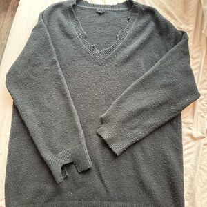 NBD Black V-Neck Sweater Dress